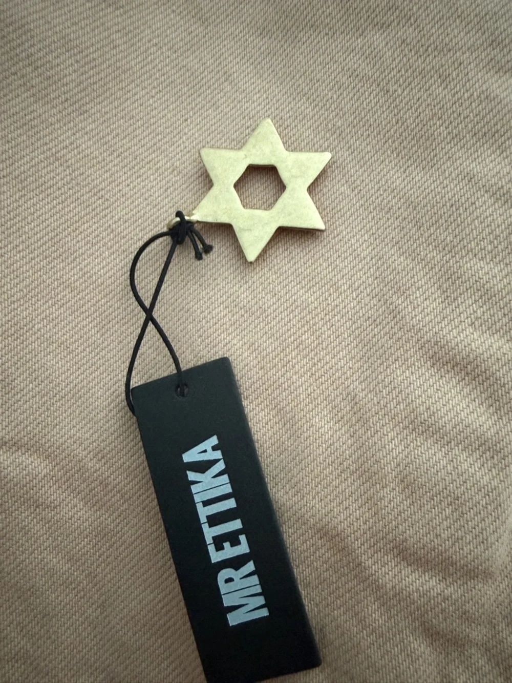 MR Ettika Gold plated Star of David Pendant , nwt